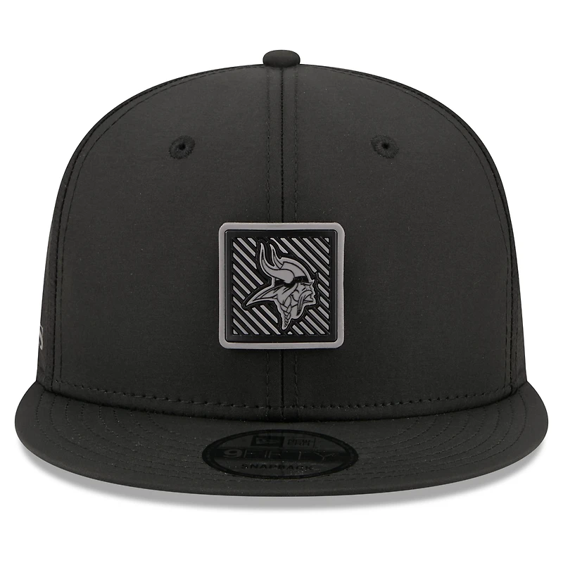 Men's New Era Black Minnesota Vikings 2026 NFL Training Camp 9FIFTY Adjustable Hat
