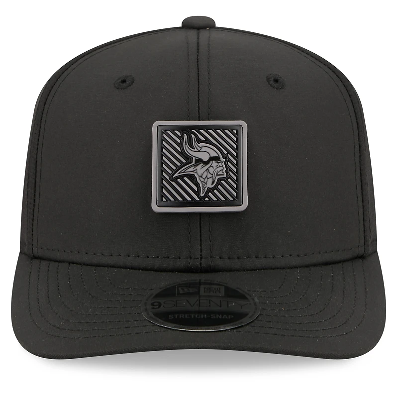 Men's New Era Black Minnesota Vikings 2026 NFL Training Camp 9SEVENTY Adjustable Hat