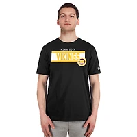 Men's New Era  Black Minnesota Vikings 3rd Down High Density Print T-Shirt