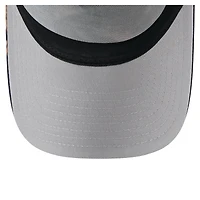 Men's New Era Black Minnesota Vikings Bleached A-Frame 9FORTY Trucker Adjustable Hat
