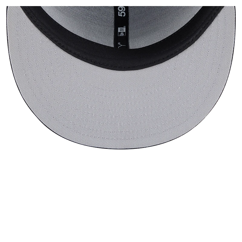 Men's New Era  Black Minnesota Vikings Color Pop 59FIFTY Fitted Hat