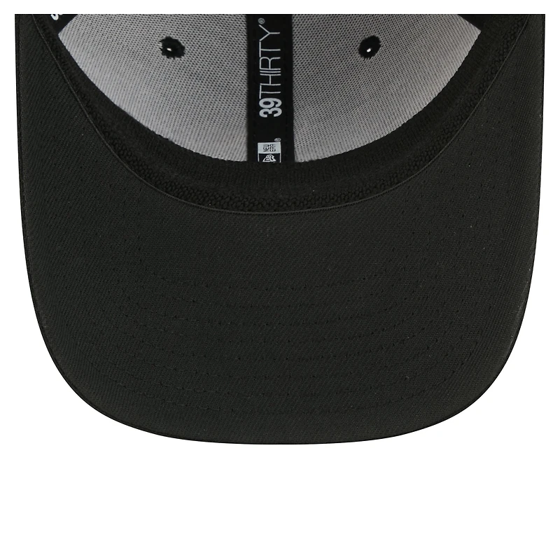 Men's New Era Black Minnesota Vikings Core Team 39THIRTY Flex Hat