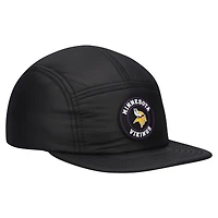 Men's New Era  Black Minnesota Vikings Quilted Camper Adjustable Hat