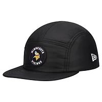 Men's New Era  Black Minnesota Vikings Quilted Camper Adjustable Hat