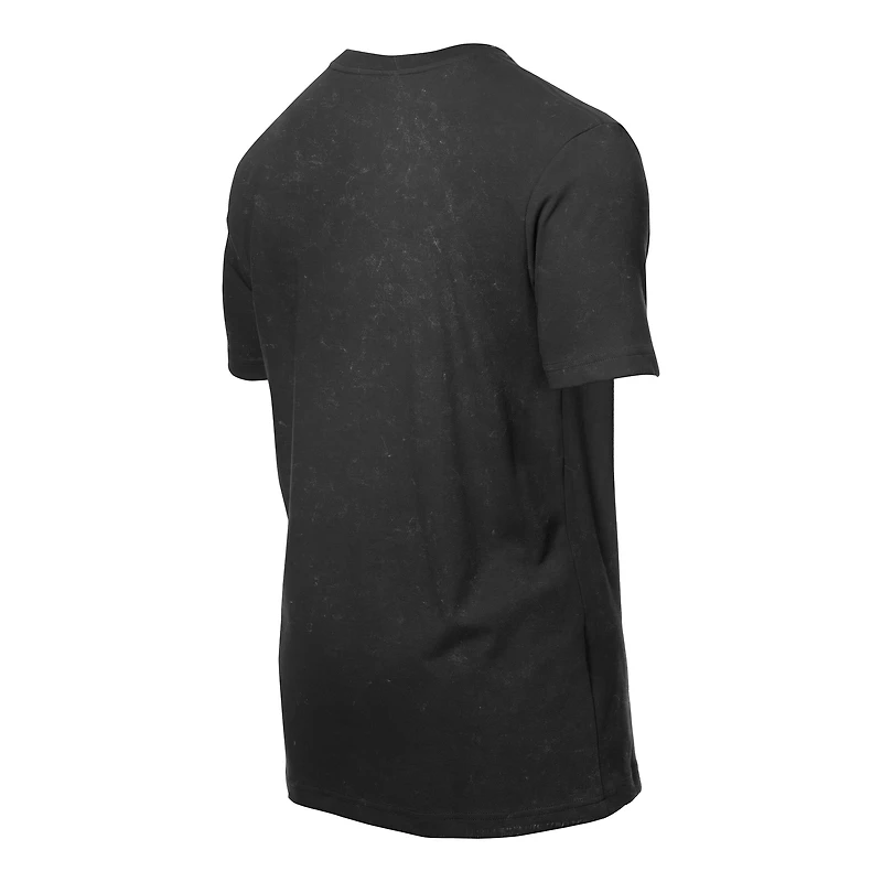 Men's New Era Black Minnesota Vikings Retro Logo Enzyme Washed Oversized T-Shirt
