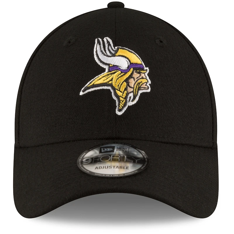 Men's New Era Black Minnesota Vikings The League 9FORTY Adjustable Hat