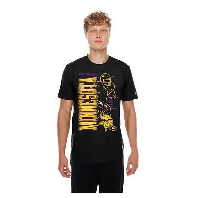 T-shirt noir New Era pour homme, Minnesota Vikings Training Camp