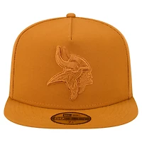 Casquette ajustée A-Frame 59FIFTY marron pour homme, motif Minnesota Vikings, New Era