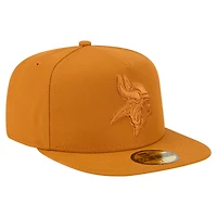 Men's New Era  Brown Minnesota Vikings Color Pack A-Frame 59FIFTY Fitted Hat