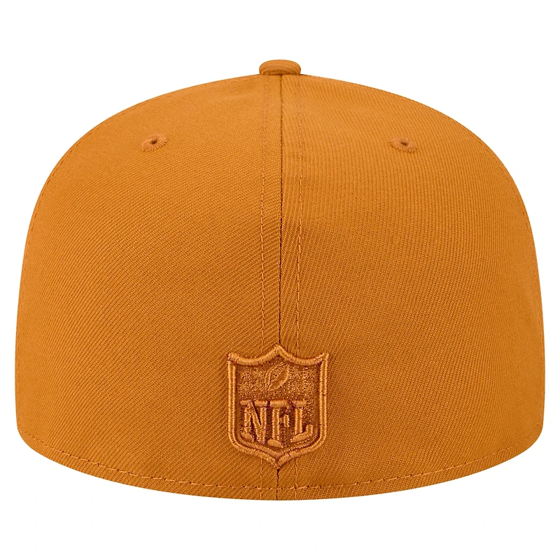 Casquette ajustée A-Frame 59FIFTY marron pour homme, motif Minnesota Vikings, New Era