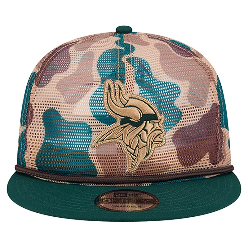 Casquette snapback camouflage 9FIFTY des Vikings du Minnesota New Era pour homme