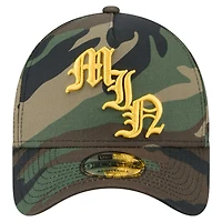 Men's New Era Camo Minnesota Vikings Mystic Camo A-Frame 9FORTY Adjustable Hat