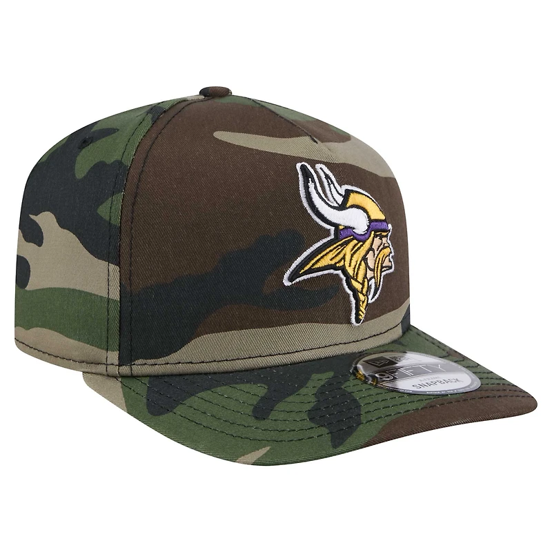 Men's New Era Camo Minnesota Vikings Woodsy 9FIFTY Snapback Hat