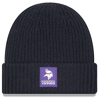 Men's New Era Charcoal Minnesota Vikings 2025 Sideline Cold Weather Cuffed Knit Hat