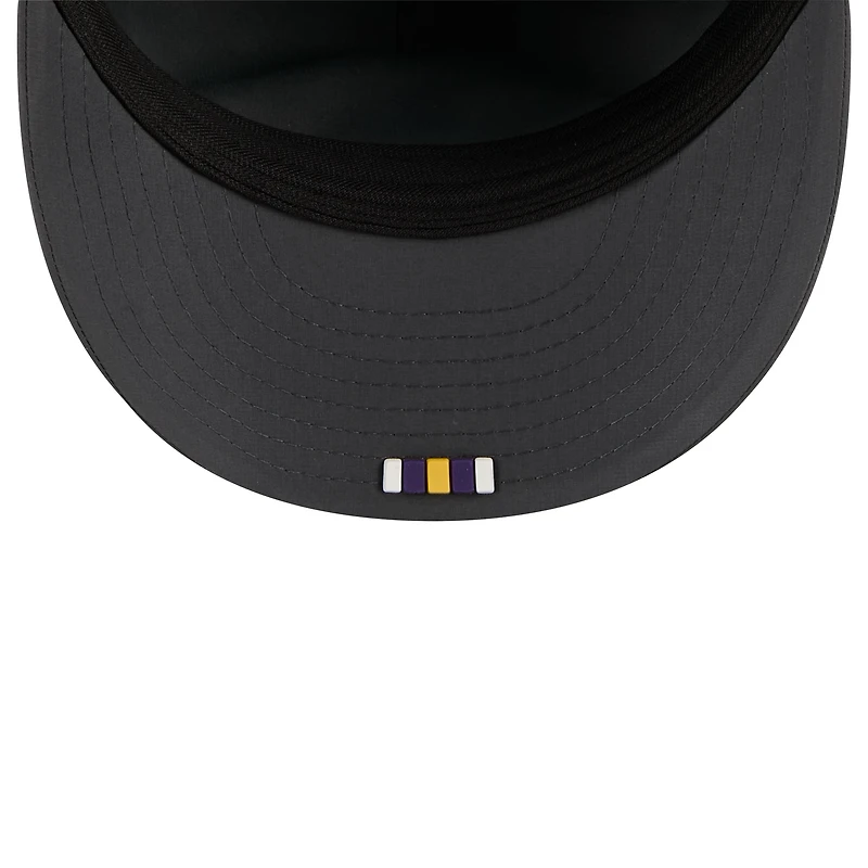 Casquette ajustée 59FIFTY pour homme, couleur charbon, Minnesota Vikings 2025 Sideline Retro Crown, New Era