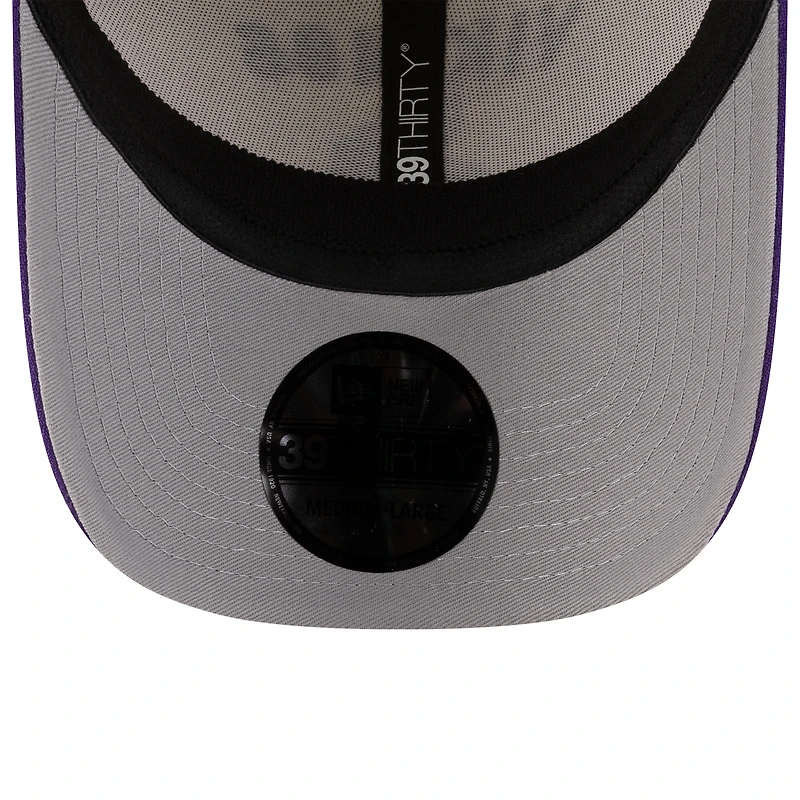 Men's New Era Cream/Purple Minnesota Vikings 2025 NFL Draft 39THIRTY Flex Hat