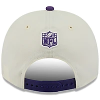 Men's New Era  Cream/Purple Minnesota Vikings 2025 NFL Draft A-Frame 9FIFTY Snapback Hat