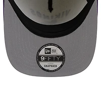 Men's New Era  Cream/Purple Minnesota Vikings 2025 NFL Draft A-Frame 9FIFTY Snapback Hat