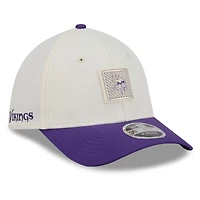 Men's New Era  Cream/Purple Minnesota Vikings 2026 NFL Training Camp 39THIRTY M-Crown Flex Hat