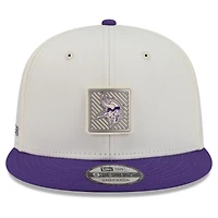 Men's New Era  Cream/Purple Minnesota Vikings 2026 NFL Training Camp 9FIFTY Snapback Hat
