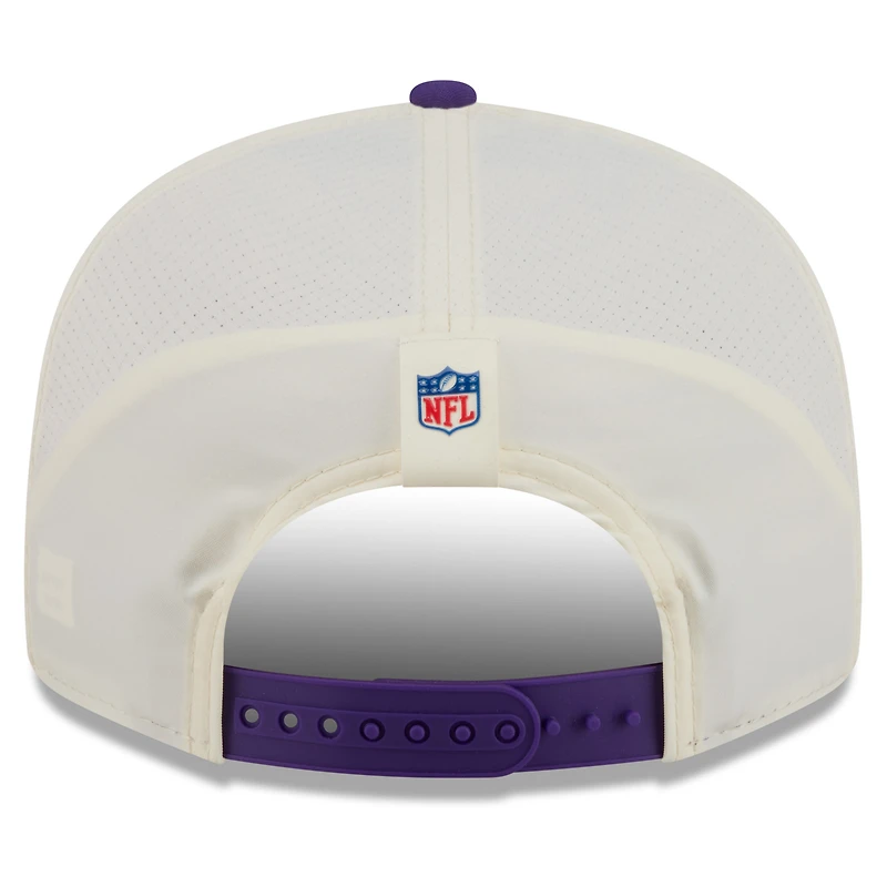 Men's New Era Cream/Purple Minnesota Vikings 2026 NFL Training Camp 9FIFTY Snapback Hat