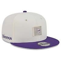 Men's New Era  Cream/Purple Minnesota Vikings 2026 NFL Training Camp 9FIFTY Snapback Hat