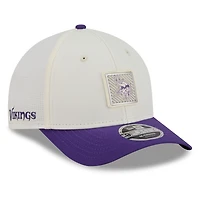 Men's New Era  Cream/Purple Minnesota Vikings 2026 NFL Training Camp 9FORTY Adjustable Hat