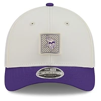Men's New Era  Cream/Purple Minnesota Vikings 2026 NFL Training Camp 9FORTY Adjustable Hat