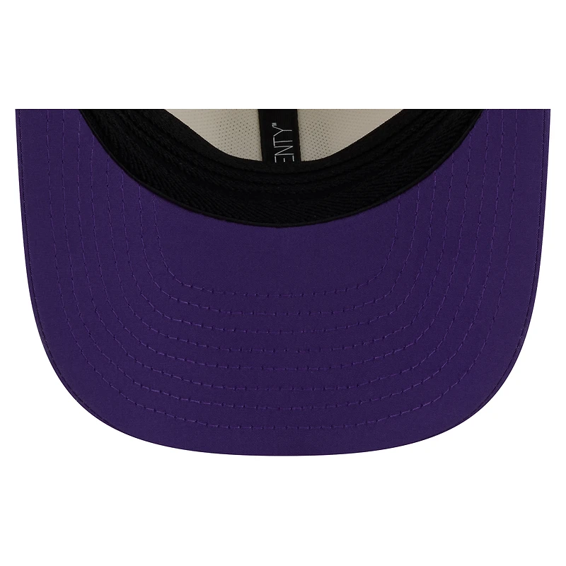 Casquette ajustable New Era crème/violette Minnesota Vikings 2026 NFL Training Camp 9SEVENTY pour homme