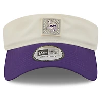 Men's New Era  Cream/Purple Minnesota Vikings 2026 NFL Training Camp Adjustable Visor