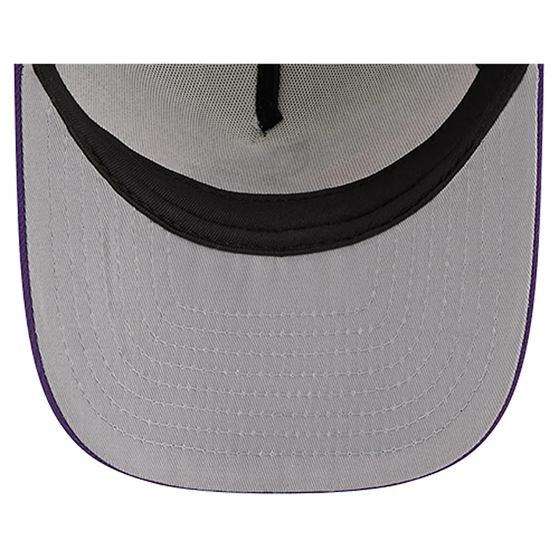 Casquette snapback A-Frame 9FIFTY Trucker pour homme New Era crème/violet des Vikings du Minnesota