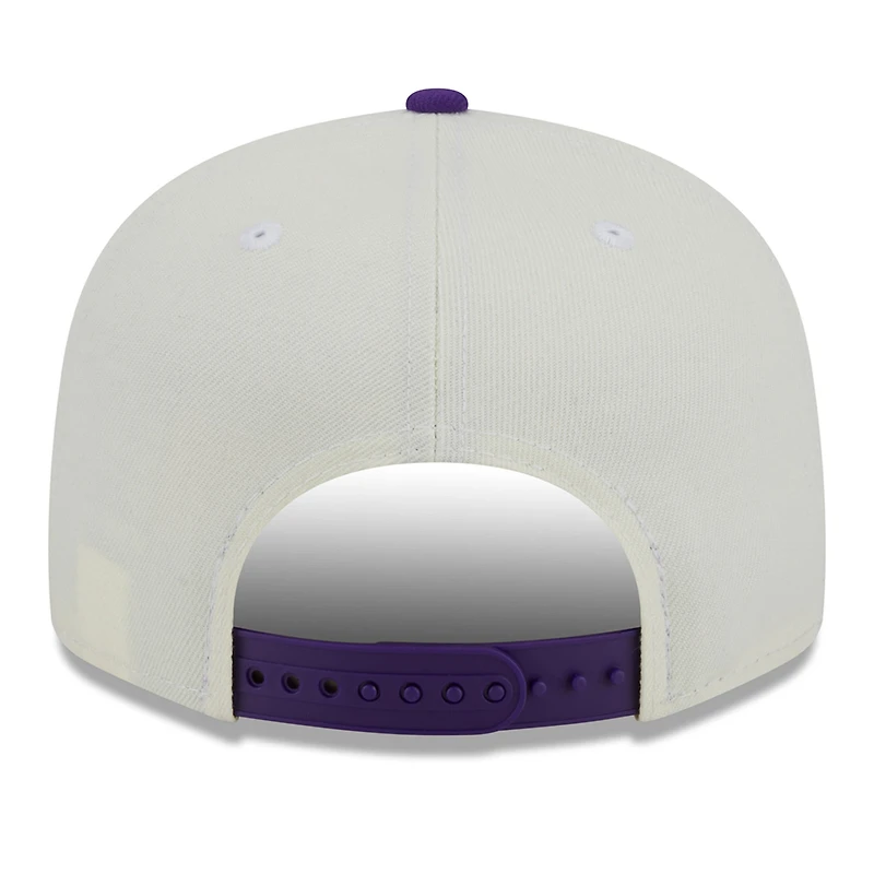 Casquette snapback 9FIFTY pour homme Minnesota Vikings City Originals crème/violet New Era