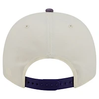 Men's New Era  Cream/Purple Minnesota Vikings Washed A-Frame 9FIFTY Snapback Hat