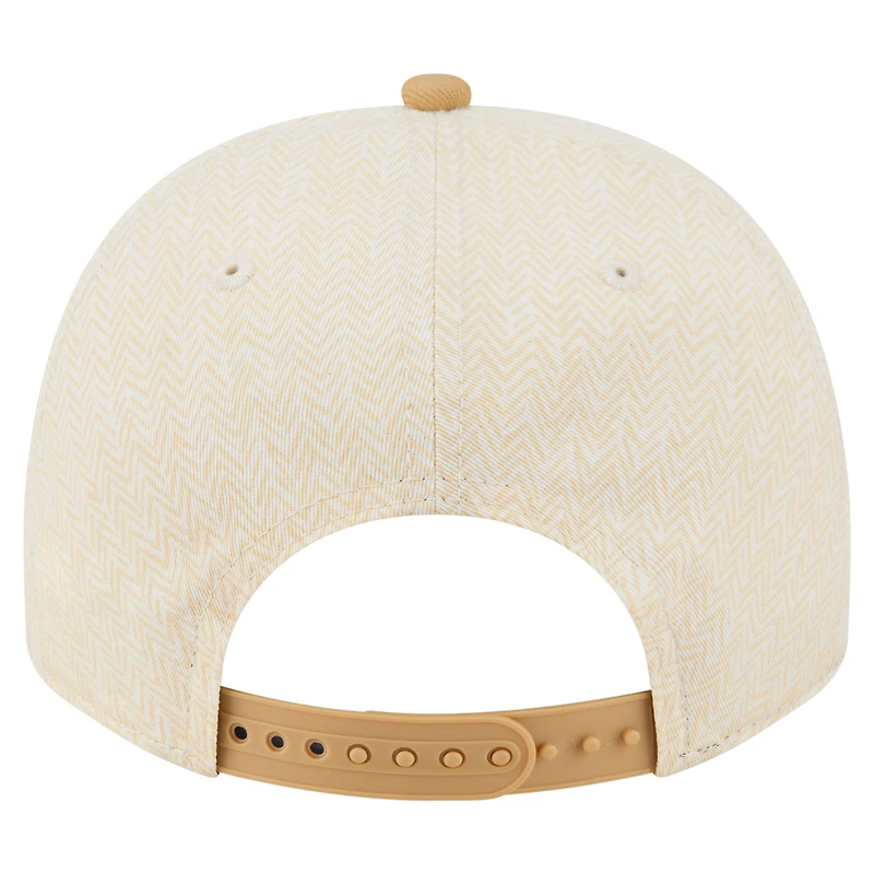 Casquette snapback New Era crème Minnesota Vikings 9FIFTY A-Frame pour homme