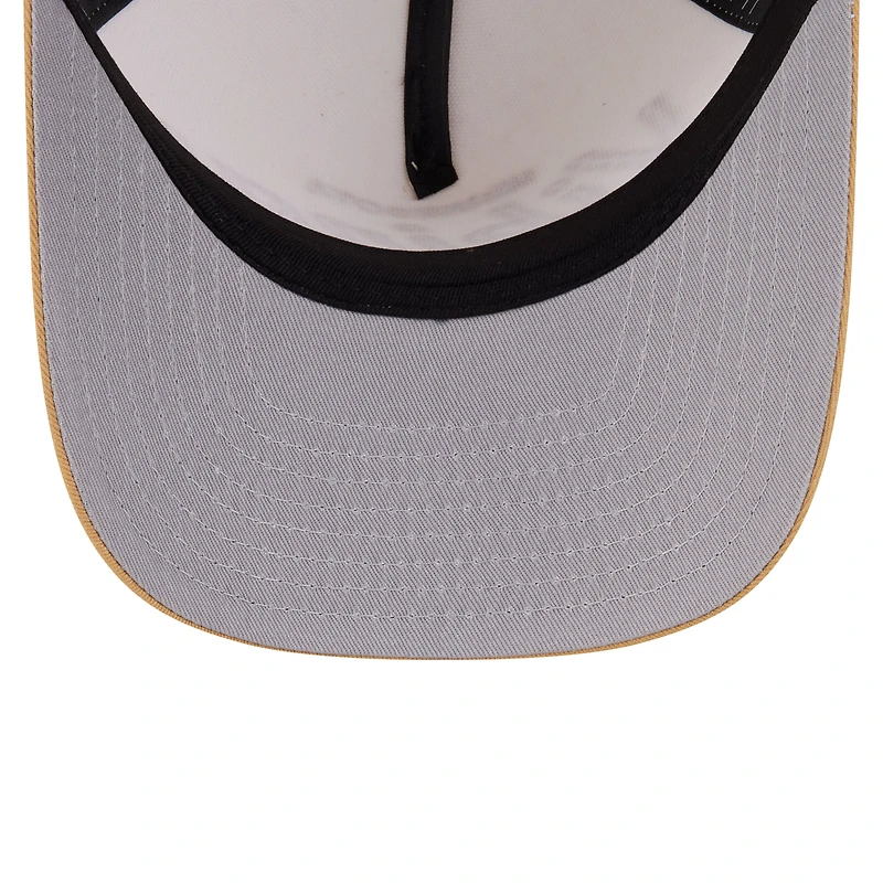 Men's New Era  Cream Minnesota Vikings Herringbone 9FIFTY A-Frame Snapback Hat