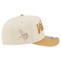 Casquette snapback New Era crème Minnesota Vikings 9FIFTY A-Frame pour homme