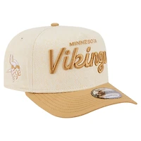 Casquette snapback New Era crème Minnesota Vikings 9FIFTY A-Frame pour homme