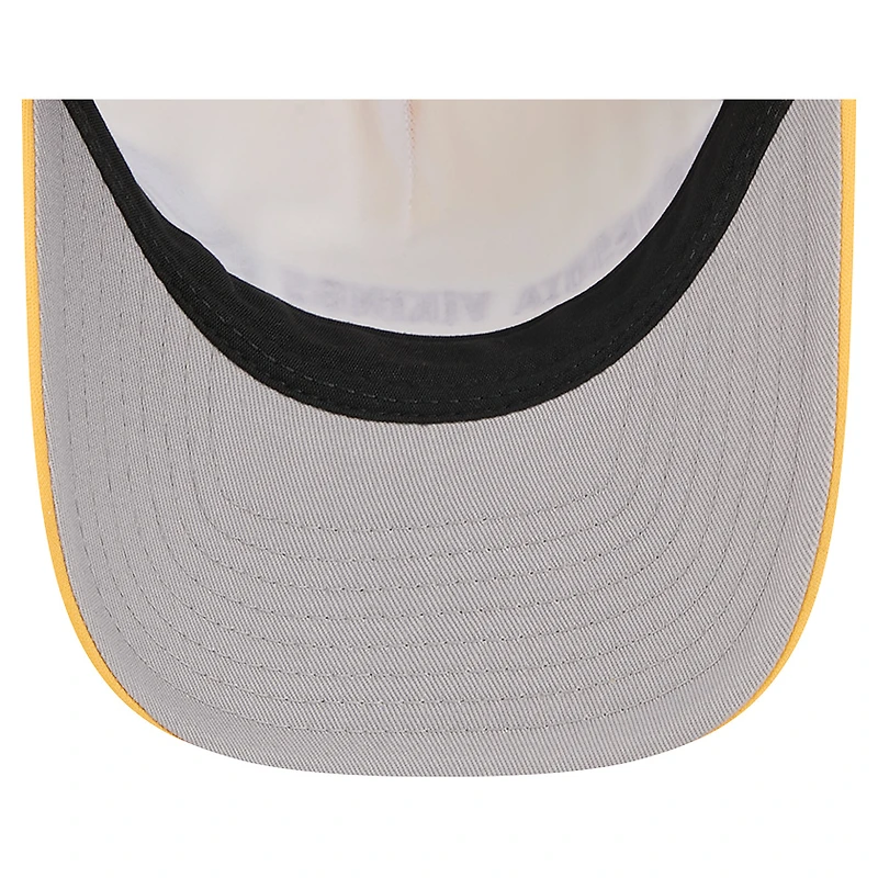 Men's New Era  Gold Minnesota Vikings  Linear A-Frame 9FORTY Adjustable Hat