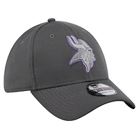 Men's New Era Graphite Minnesota Vikings  Main 39THIRTY Flex Hat