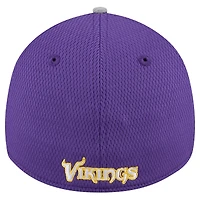 Men's New Era Gray Minnesota Vikings Active Visor Trim 39THIRTY Flex Hat