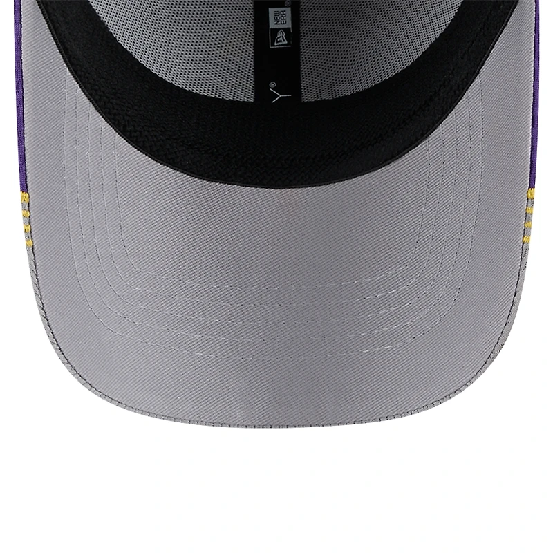 Men's New Era Gray Minnesota Vikings Active Visor Trim 39THIRTY Flex Hat