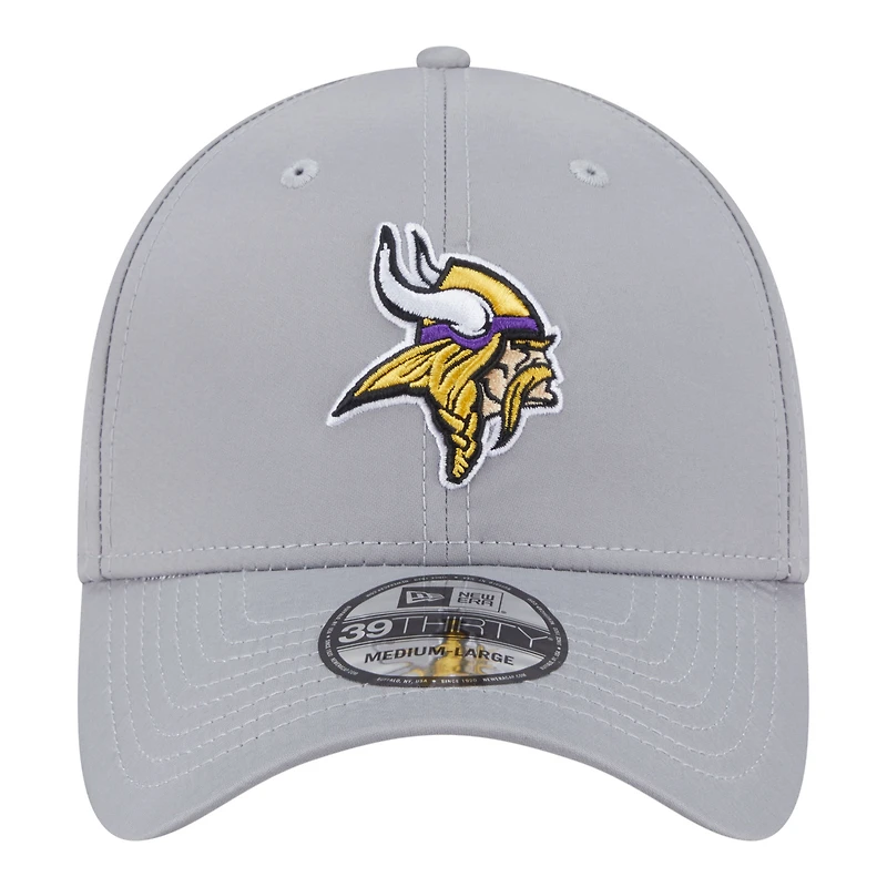 Casquette New Era Flex grise Minnesota Vikings perforée pour homme 39THIRTY
