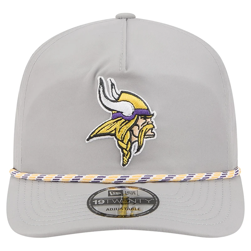 Casquette New Era grise Minnesota Vikings Rope 19TWENTY pour homme