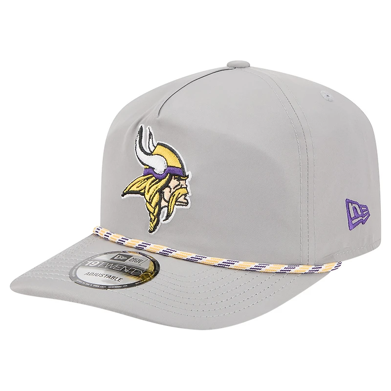 Casquette New Era grise Minnesota Vikings Rope 19TWENTY pour homme