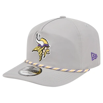 Casquette New Era grise Minnesota Vikings Rope 19TWENTY pour homme