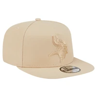 Casquette snapback A-Frame 9FIFTY beige clair pour homme, motif Minnesota Vikings, New Era