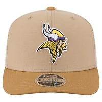 Men's New Era Light Beige Minnesota Vikings  Two-Tone Trucker 9SEVENTY Adjustable Hat