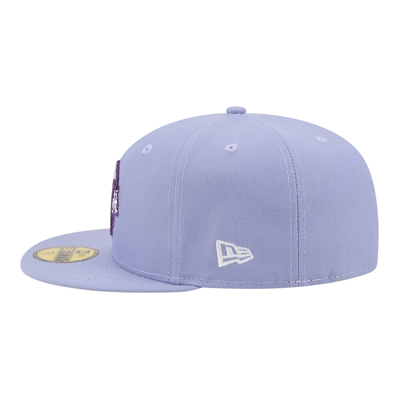 Men's New Era Light Purple Minnesota Vikings Lavender Bloom 59FIFTY Fitted Hat