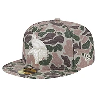 Men's New Era  Minnesota Vikings Geo Camo 59FIFTY Fitted Hat
