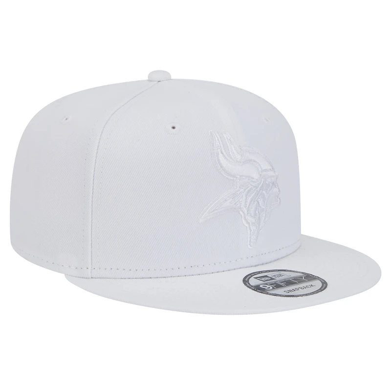 Casquette à visière plate 9FIFTY blanche sur blanche des Vikings du Minnesota de New Era pour homme